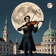 elegant waltz under starlit viennese skies