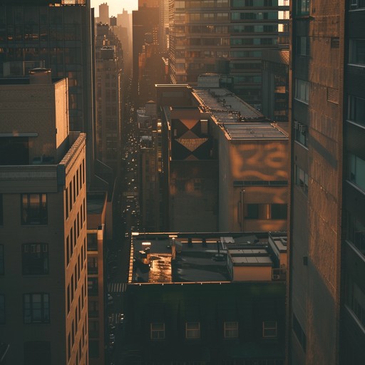 Embrace the calm of the city's golden hour with a relaxed blend of electric piano and lo fi urban jazz beats. This composition evokes a serene and nostalgic atmosphere as the city transitions from day to night.