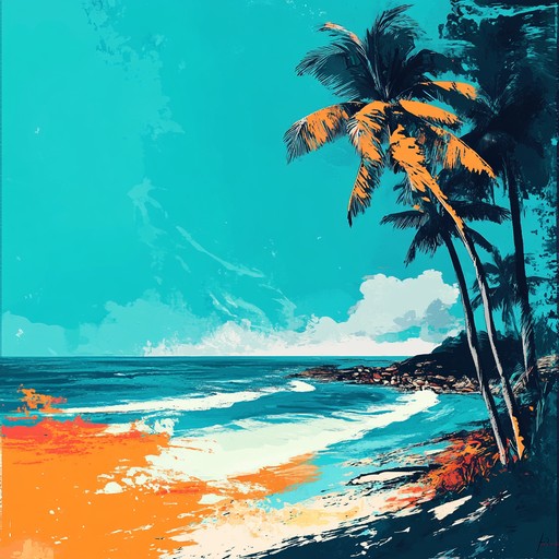 Let the upbeat tropical steel drums take you to a vibrant beachside paradise, capturing the warmth and joy of a sunny day by the shore.