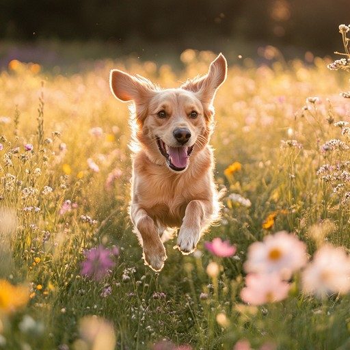 An uplifting instrumental track featuring vibrant melodies and a cheerful rhythm, designed to evoke the feeling of running through a sunlit meadow. The arrangement is built around a playful piano that dances through lush layers of strings and light percussion, creating a sense of joy and freedom. The music progresses from gentle, sparkling notes to an energetic, triumphant climax, perfect for inspiring moments and adventures.