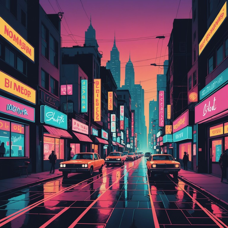 This track invokes the aura of a bustling city nightlife, combining smooth instrumental transitions with a pulsating groove that encapsulates the essence of urban exploration under neon lights. The music sways with a lively, infectious beat that pulls you into a night full of promise and lively adventures.