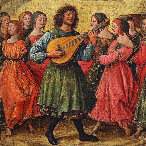 A lively instrumental that blends traditional troubadour tunes with contemporary groovy rhythms, creating a unique fusion of medieval and modern sounds to inspire dance and joy.