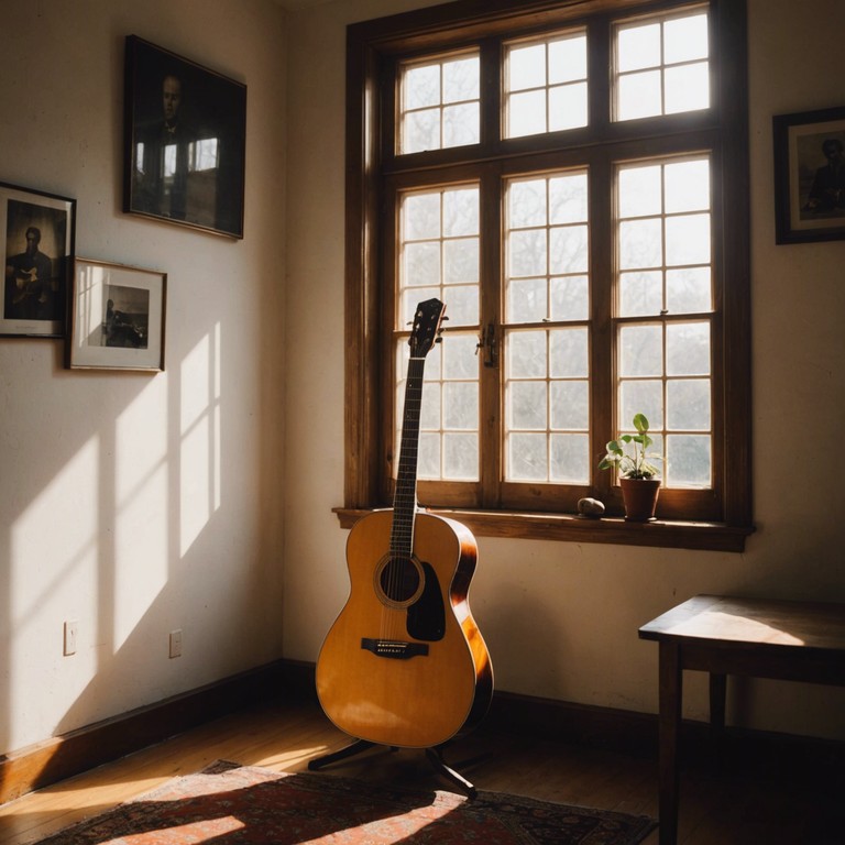 Echoes of quiet joys explores the quiet contentment and reflective moments of the past, using a classical guitar to weave through melodies that capture the spirit of a peaceful, sunlit past, offering a space for introspective indulgence and gentle reminiscence.