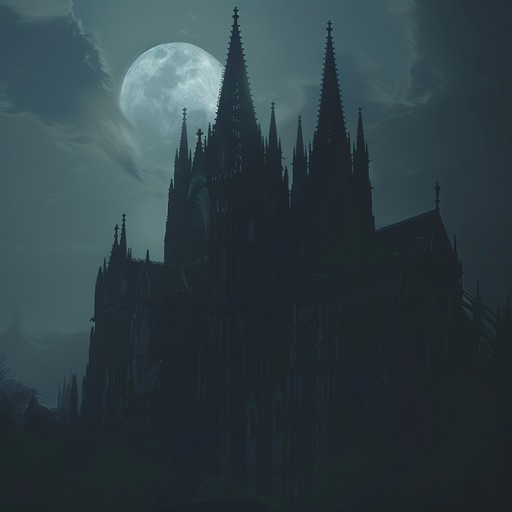 Dive into a chilling dark ambient track featuring deep, foreboding drones and creepy, whispering echoes, creating an uneasy yet captivating atmosphere reminiscent of gothic horror tales