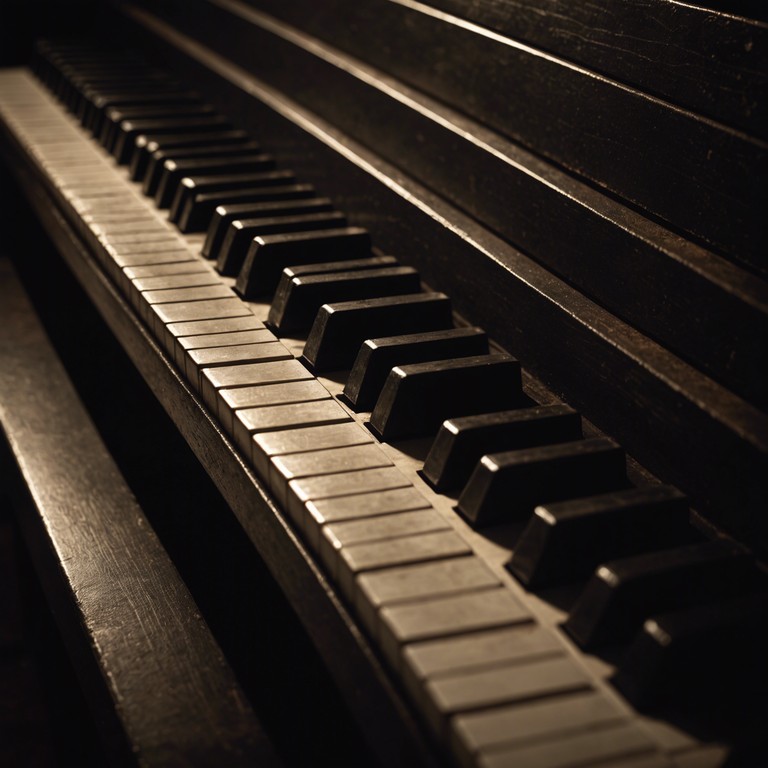 Imagine revisiting the moments of love and loss through every delicately played note on the piano, echoing the sentiments and stories lost to time. It's a musical journey back to the depths of one’s soulful escapades in a forgotten jazz club, where each melody is a thread to the past long gone.