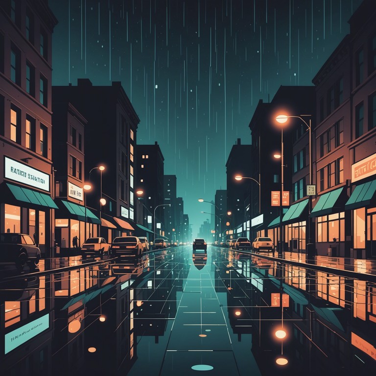 This track features relentless drum patterns and driving bass lines intertwined with atmospheric synths, creating a pulsating rhythm that symbolizes a high speed nighttime chase through a neon lit city. The energy is kept high with occasional drops and escalations, providing a thrilling auditory journey ideal for intense moments.