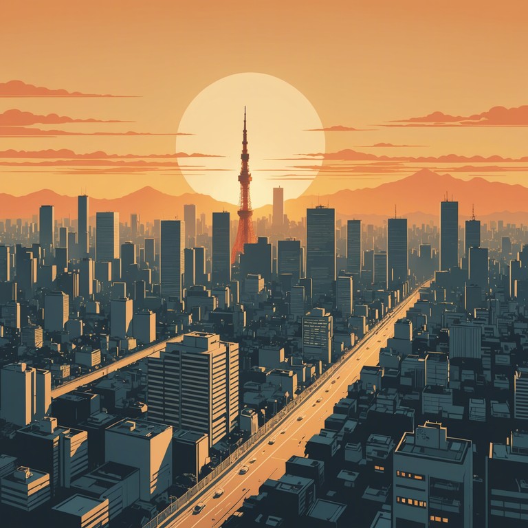 This alternative title echoes the energetic pulse of tokyo at dawn, utilizing vibrant synth melodies to evoke a sense of waking up in a city that's already alive with activity.