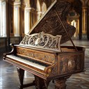 a vibrant baroque track showcasing rapid melodies and rhythms