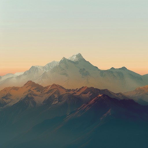 A serene yet powerful instrumental piece featuring the panoramic beauty of a dawn unfolding over majestic mountains. The music begins with gentle, ethereal strings that swell progressively with bold brass and uplifting percussion elements, painting a picture of overcoming challenges and reaching new heights. The dynamic pace and rich textures evoke an almost cinematic experience, guiding the listener through an emotional journey filled with tranquility, resilience, and triumph.