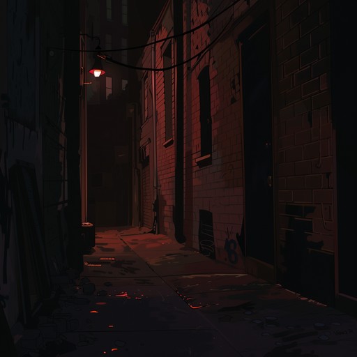 A grunge instrumental, haunted echoes alleyway immerses listeners in a foreboding environment. The song layers distorted electric guitars with echoing reverb, creating an unsettling atmosphere. The slow, heavy riffs combined with haunting feedback and sporadic percussion crescendos evoke a sense of lingering dread and dark curiosity.