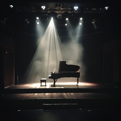 Dive into an ominous cabaret world where the piano tells a spine chilling story with shadows flickering and suspense rising. The music emulates the essence of an eerie, haunted theater, pulling listeners into a dark, dramatic narrative through its intricate and evocative melodies.