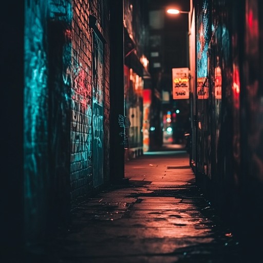 A high energy instrumental blending aggressive drum patterns with deep basslines and sharp synth effects, encapsulating the enigmatic allure and relentless pace of the city's underground scene.
