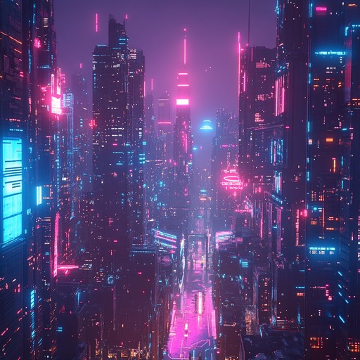 This track fuses pounding dance rhythms with futuristic rock elements, powered by electric guitar and synthesizers. Picture a high tech urban environment, where immense energy propels you through a shimmering cityscape. Every note reflects the pulse of innovation and forward momentum.