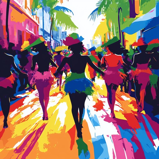 This exuberant instrumental piece, brimming with lively percussion and upbeat rhythms, brings the jubilant ambiance of a brazilian street parade to life. Its joyous melodies and dynamic beats create an irresistibly festive atmosphere, celebrating the spirit of carnival