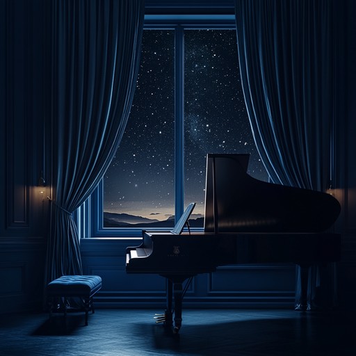 An enchanting instrumental blending gentle piano melodies with warm saxophone harmonies, emulating the feeling of a lovers' embrace under a starlit sky.