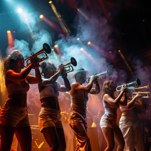 Experience a high energy, vibrant swing track featuring a stellar brass section and driving rhythms, perfect for energizing any scene or moment. The lively horns and syncopated beats transport you straight to a swinging dance floor.