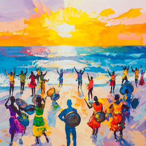 Cheerful calypso compositions highlighted by lively steelpan passages and infectious percussion rhythms, perfectly capturing the essence of an island morning celebration. Ideal for beach events, lively gatherings, and sun drenched festivities.