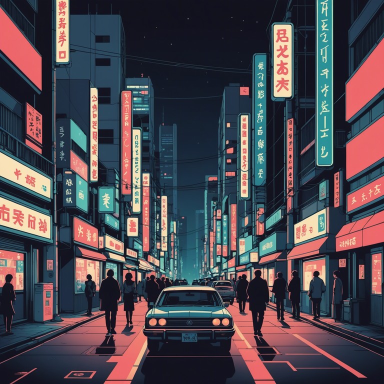 This song embodies the contrast of tokyo's buzzing neon lights against the solitude of its night time streets. Synthesized sounds merge with traditional japanese instruments to create a poignant, fast paced track that reflects both the modernity and the timeless emotions of urban life.