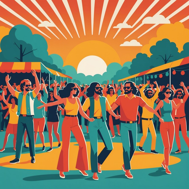 Imagine a track that captures the lightheartedness of a sunny 1970s afternoon. Subtle, playful rhythms crafted with a harpsichord create a unique soundscape that evokes feelings of joy and nostalgia. This piece combines the distinctive pop sounds of the 70s with a whimsical twist, offering a refreshing take on classic musical elements.