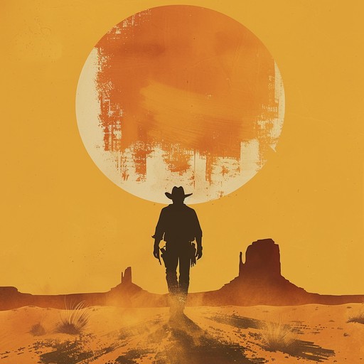 A spirited blend of western film score and funky rhythms, this track captures the essence of a cowboy strutting confidently through the desert. Electric guitar riffs meet groovy basslines, creating an energetic and playful atmosphere perfect for modern western interpretations.