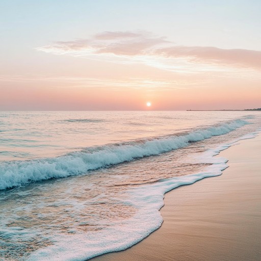 Imagine a peaceful beach scene with soft waves gently caressing the shore as native island melodies fill the air. The serene blend of nature sounds and traditional island instruments creates a soothing ambiance, perfect for relaxation and meditation.