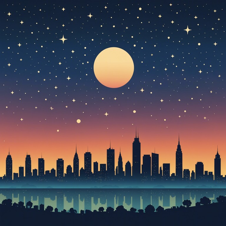 A soothing, urban inspired instrumental lullaby featuring a serene mix of soft electronic beats and gentle melodic tunes that mimic the quiet nighttime atmosphere of a bustling city winding down. Perfect for relaxation or as a backdrop for peaceful night time activities.