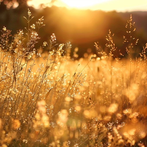 A serene and heartwarming folk instrumental that captures the essence of a quiet meadow at dusk, where soft, whispering winds carry tender melodies played on a flute. The gentle strumming of an acoustic guitar provides a calming backdrop, evoking feelings of love, nostalgia, and tranquil beauty. Ideal for romantic and reflective moments, it invites the listener to dream of simpler times and cherished memories.