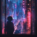 synth based reflective city night with nostalgic undertones.