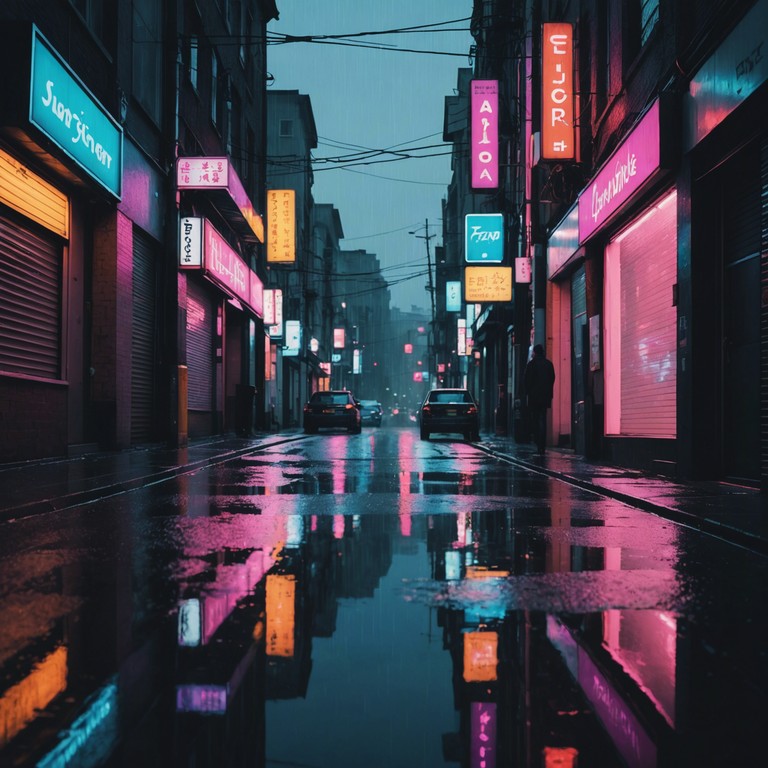 An instrumental that emphasizes the darker, more reflective aspects of city life under the guise of night, combining deep synth chords with sharp, intermittent melodies that suggest both the excitement and solitude of urban environments.