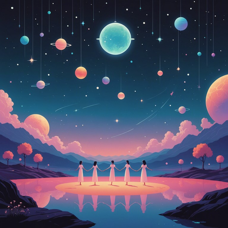 Venturing beyond earth, this track features a celebratory samba rhythm as if danced by astronauts floating amongst stars and galaxies. The melding of lush synth textures with traditional samba instrumentation provides a sonic experience that's as expansive as space itself, encouraging listeners to dance while dreaming of the cosmos.