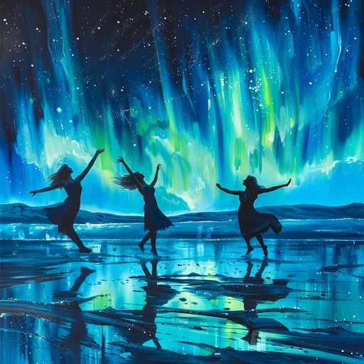 Imagine yourself dancing under a sky filled with stars and northern lights, where each beat syncs with the flickering of the cosmos, creating a mesmerizing spectacle of sound and light.