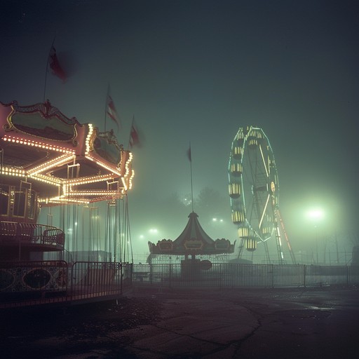 A disturbing instrumental jingle that captures the essence of a nightmarish fairground. With eerie music box tones and haunting melodies, this piece unsettles with its creepy carnival atmosphere. The suspenseful arrangement evokes an awful sense of dread, making it perfect for horror scenarios.