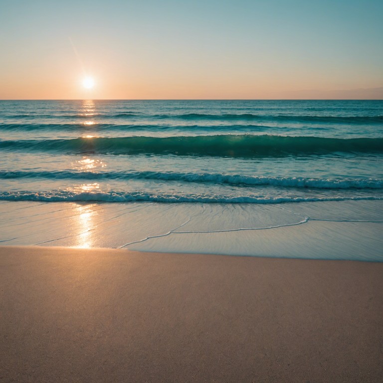 Imagine standing on a golden beach at sunrise. The music captures the essence of a refreshing morning with its vibrant, joyful reggae rhythms. Soft, dynamic drums and the rhythmic strums of a steelpan infuse the atmosphere with a sense of optimism and invigoration. The composition conveys the beauty of the shore blended with the spirited soul of reggae.