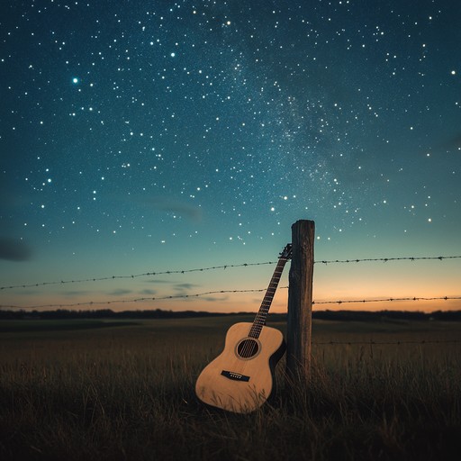 A mellow instrumental with acoustic guitar, expressing the deep yearning and solitude of a lone traveler in the vast western landscapes. The melody gently unfolds, painting a picture of quiet nights and distant horizons, filled with memories and unspoken emotions.