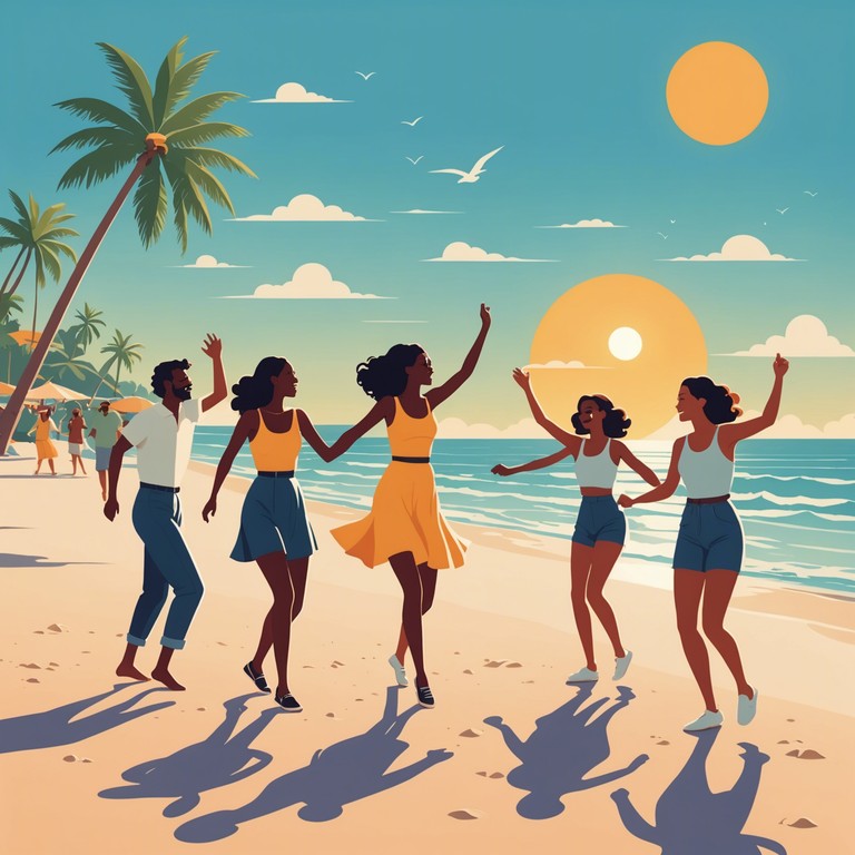 Imagine a track that captures the essence of a carefree summer day, filled with uplifting beats and a playful melody that makes you want to dance. The song is designed to evoke the joy and lightness of a sunny afternoon, perfect for pool parties or beach outings.