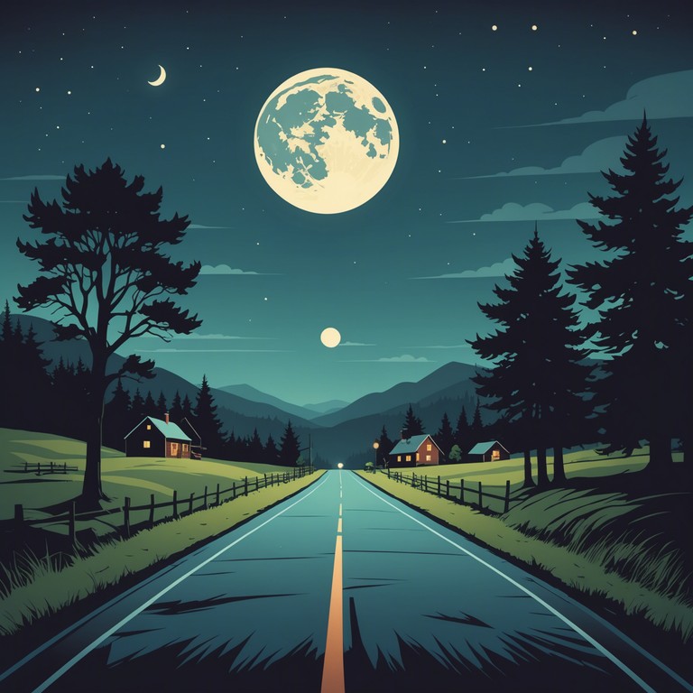 Imagine a piece that mixes the wild spirit of a midnight ride with deep, introspective moments. The striking sounds of an electric guitar perfectly complement the contemplative silence of moonlit plains.