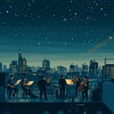 bold jazz melodies under the starlit city skies