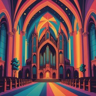 enthralling mix of church music with a psychedelic spin.