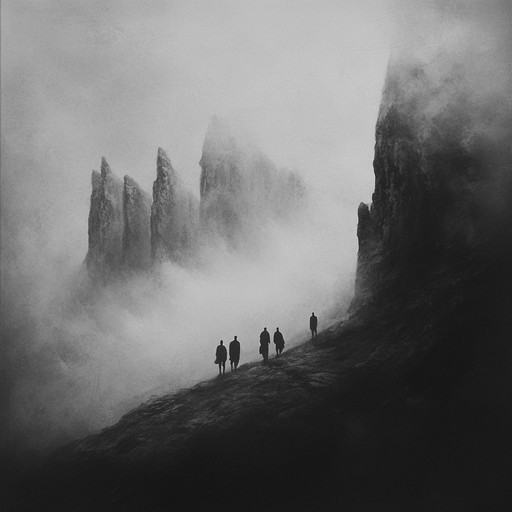 A haunting composition that fuses chilling drones with abrasive textures, drawing the audience deep into a realm of shadows and foreboding atmospheres.