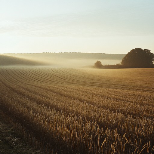 This track captures the euphoric feeling of a sunrise spread over the horizon, with uplifting melodies played on acoustic guitar, complemented by gentle harmonica and fiddle harmonies. The composition is designed to evoke the freedom and joy of an early morning drive through sprawling country fields, embodying an adventurous and elated spirit.