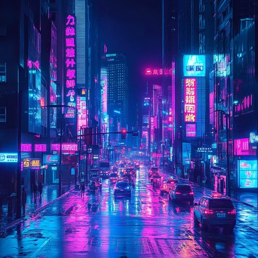 Imagine a world where electronic soundscape meets the vivid dreamscape of neon lit cities. The music flows like electricity through circuits, bringing listeners on a technicolor journey through sound. Delicate plucks of synthetic strings create a rhythmic pulse that complements the futuristic atmosphere.