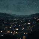 subtle soundscape evokes serene night atmosphere