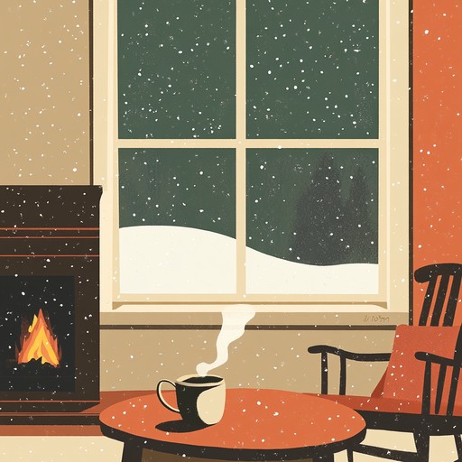 An instrumental lofi track blending mellow beats with festive holiday melodies, evoking the warmth and comfort of winter nights