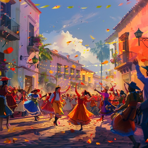 An energetic track that combines urban beats with lively samba rhythms, bringing the essence of a vibrant street carnival to life. The immersive soundscape captures the pulsating energy and festive atmosphere, making listeners feel as if they are dancing through a bustling city parade.