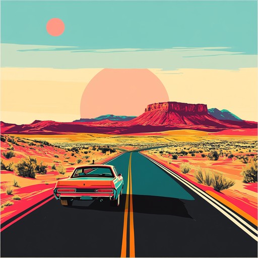 This instrumental piece features upbeat banjo rhythms, driving bass lines, and soaring fiddle melodies that embody the thrill of a road trip through the vast countryside. The energetic tempo and lively arrangements evoke the essence of freedom, adventure, and the joy of the open road