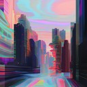 chaotic lofi instrumental with distorted sounds and glitchy rhythms.