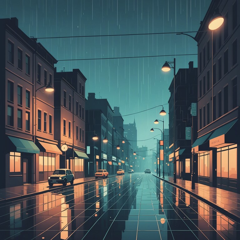 Step into a serene auditory experience where city lights and soft rain create a backdrop for reflection and tranquility. This alternative track uses similar themes but with a slightly more serene and reflective tone