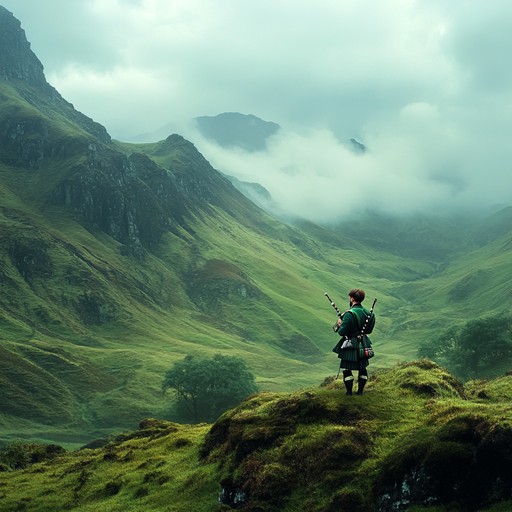 An evocative piece that captures the essence of the scottish highlands with its mist covered mountains and haunting melodies. Using traditional instruments, this track explores the connection between nature and ancient folklore.