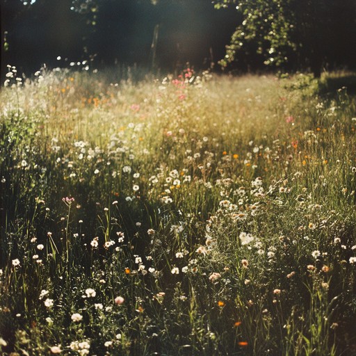 Imagine a warm, sunlit meadow where wildflowers dance in a gentle breeze, their vibrant colors swaying to an uplifting and cheerful melody. This instrumental track is framed by playful dynamics and a whimsical spirit, capturing the essence of a carefree summer's day. The sound is a blend of adjunct influences, creating a unique and heartwarming auditory experience.