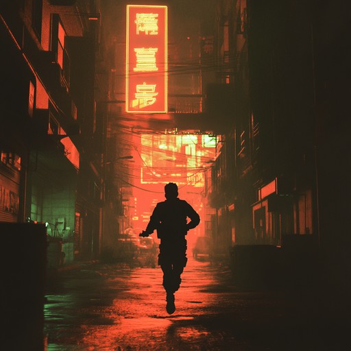 Envision the thrill of navigating through shadowy urban landscapes at night, the soundtrack pulsing with intense dub beats and layered with suspenseful, eerie effects. The relentless rhythm drives forward, capturing the urgency and adrenaline of the pursuit while atmospheric textures build tension and intrigue.